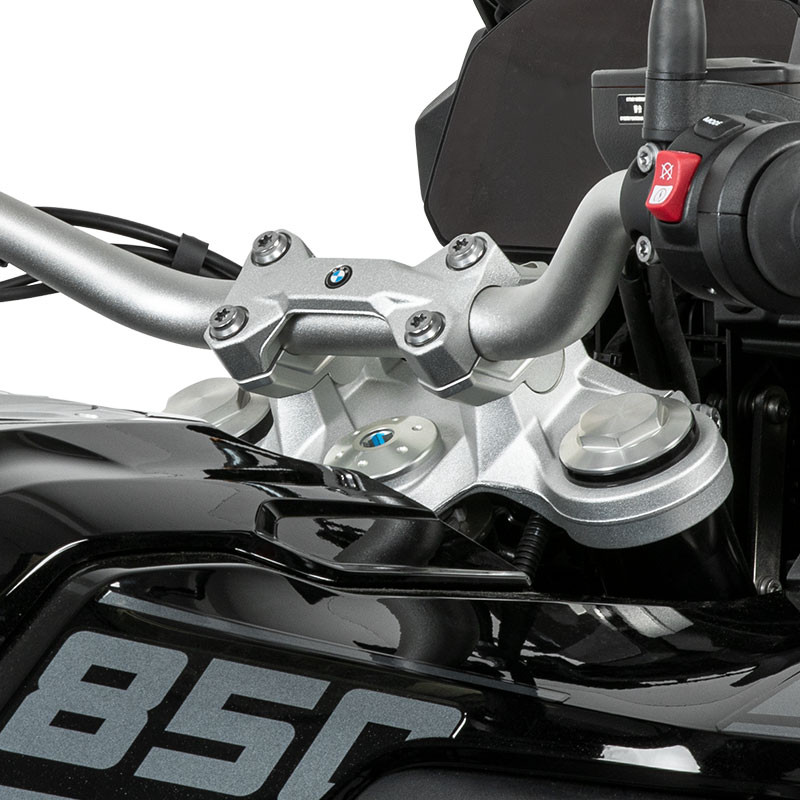 LOBOO Podwyższenie kierownicy do BMW F750GS, podwyższenie 23mm, przybliżenie 20mm