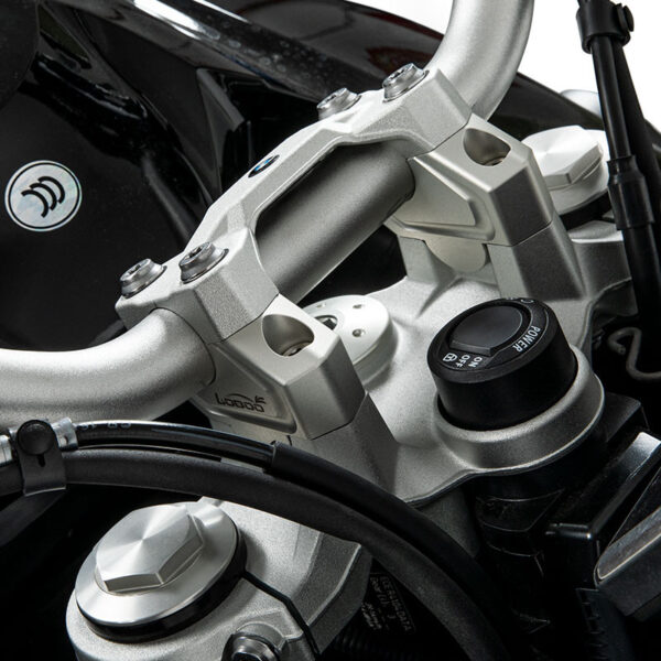 LOBOO Podwyższenie kierownicy do BMW F750GS, podwyższenie 23mm, przybliżenie 20mm