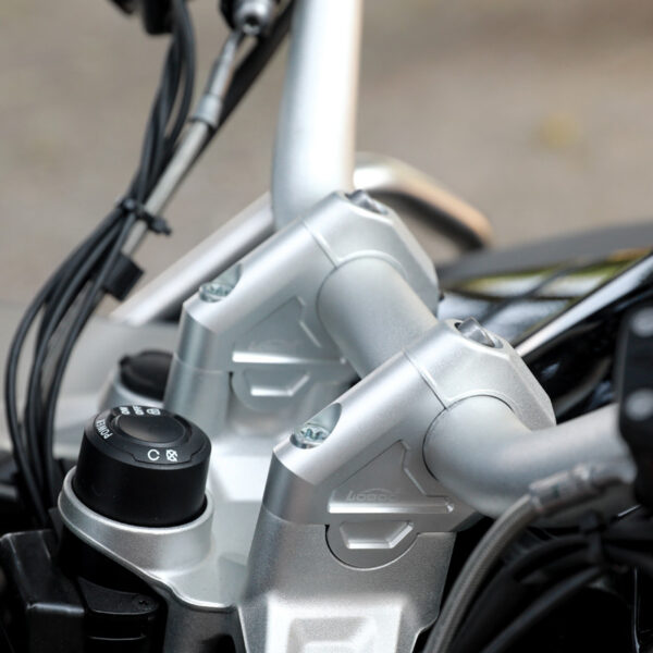 LOBOO Podwyższenie kierownicy do BMW R1200GS/ADV/S1000XR/1250ADV, podwyższenie 30mm, przybliżenie 26mm