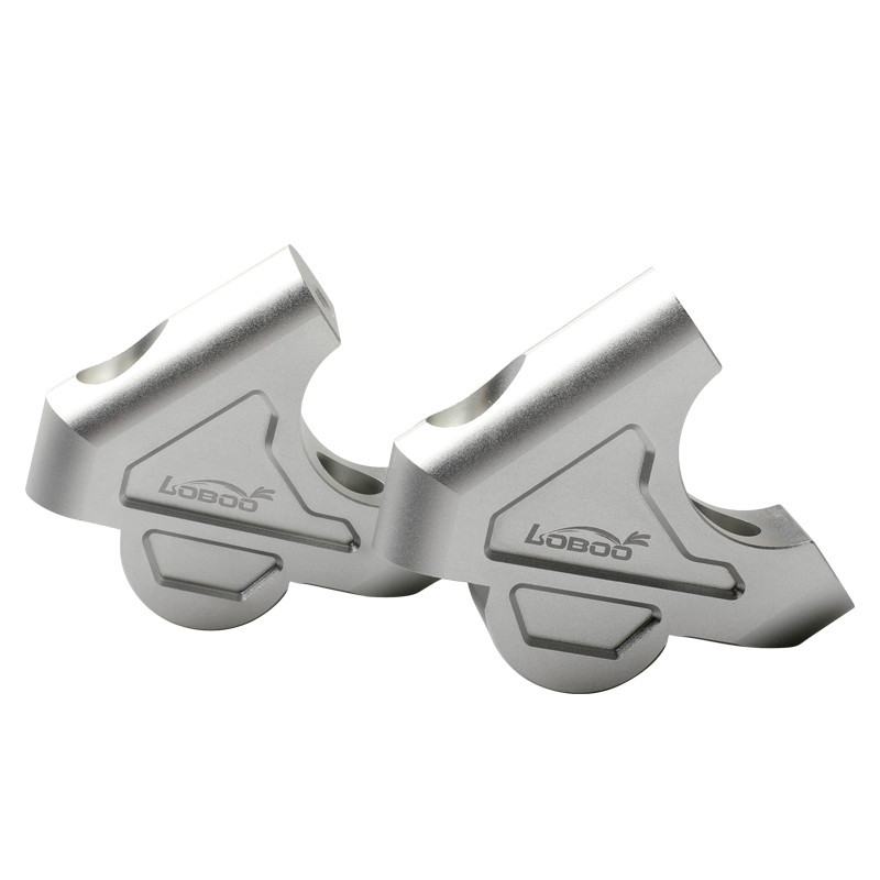 LOBOO Podwyższenie kierownicy do BMW R1200GS/ADV/S1000XR/1250ADV, podwyższenie 30mm, przybliżenie 26mm