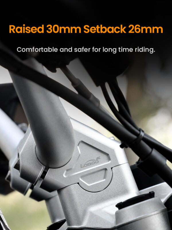 LOBOO Podwyższenie kierownicy do BMW R1200GS/ADV/S1000XR/1250ADV, podwyższenie 30mm, przybliżenie 26mm
