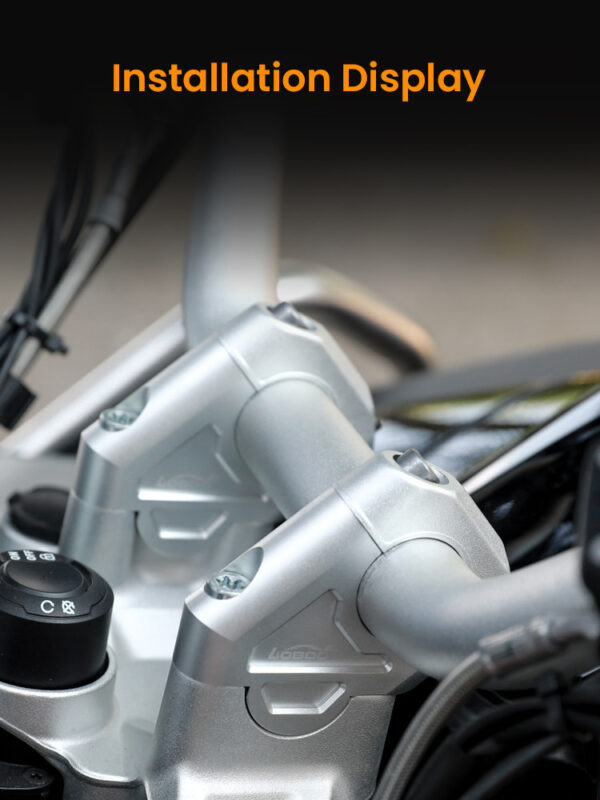LOBOO Podwyższenie kierownicy do BMW R1200GS/ADV/S1000XR/1250ADV, podwyższenie 30mm, przybliżenie 26mm