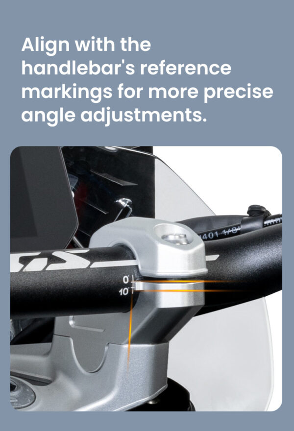 LOBOO Podwyższenie kierownicy do BMW R1300GS (2023-), podwyższenie 29mm, przybliżenie 29mm