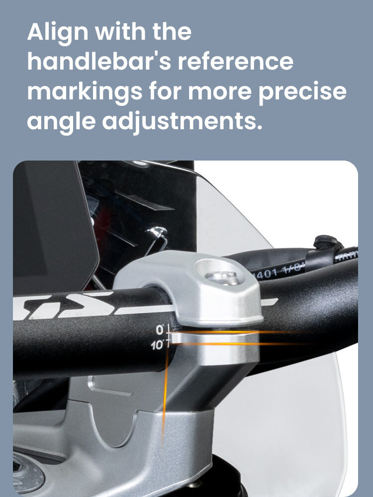 LOBOO Podwyższenie kierownicy do BMW R1300GS (2023-), podwyższenie 29mm, przybliżenie 29mm