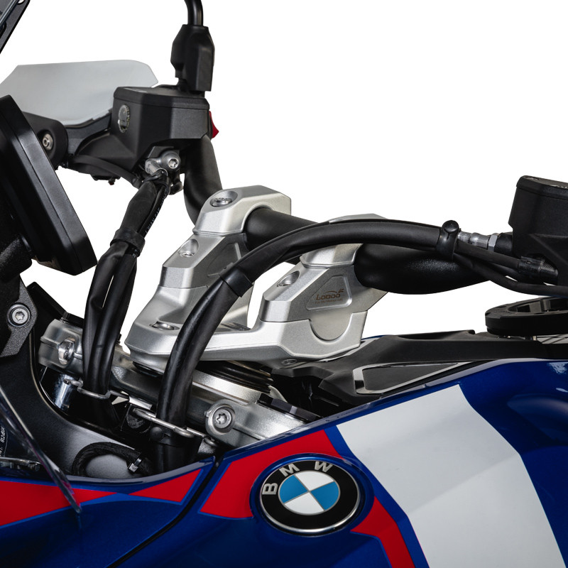 LOBOO Podwyższenie kierownicy do BMW R1300GS (2023-), podwyższenie 29mm, przybliżenie 29mm