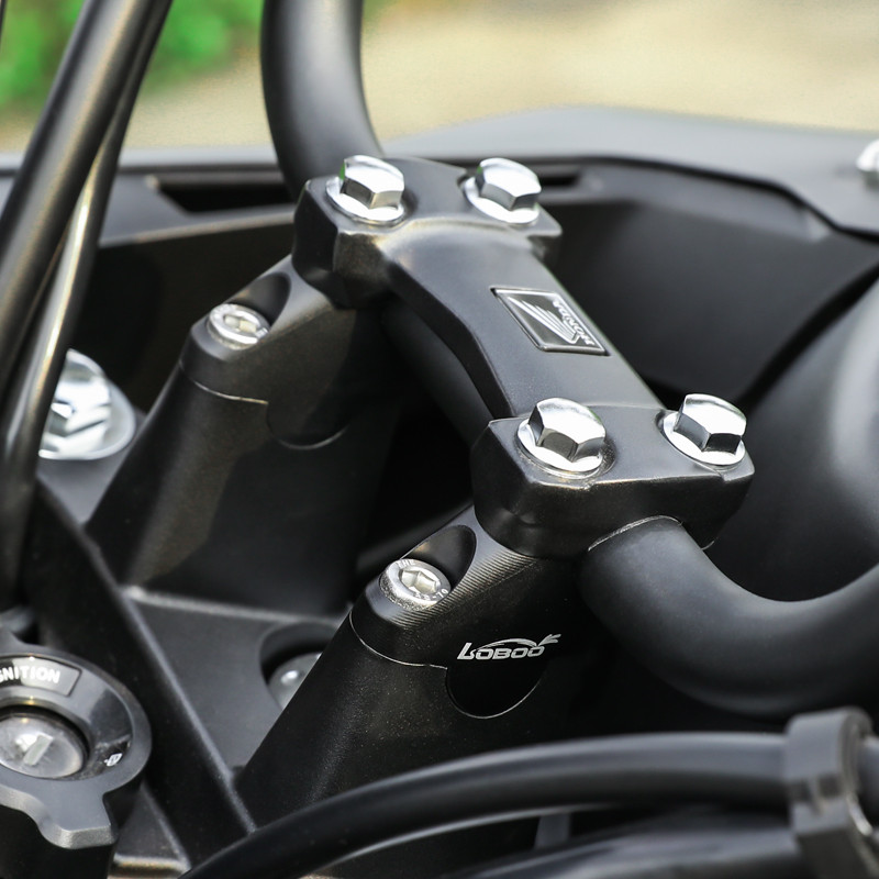 loboo-podwyzszenie-kierownicy-do-cb400x-2021- LOBOO Podwyższenie kierownicy do CB400X 2021-, podwyższenie 24mm, przybliżenie 18mm