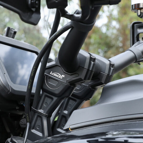 LOBOO Podwyższenie kierownicy do HARLEY-DAVIDSON PAN AMERICA 1250 (2021-), podwyższenie 35mm, przybliżenie 18mm