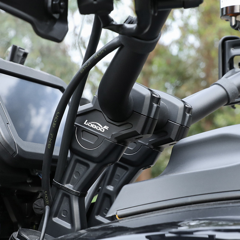 LOBOO Podwyższenie kierownicy do HARLEY-DAVIDSON PAN AMERICA 1250 (2021-), podwyższenie 35mm, przybliżenie 18mm