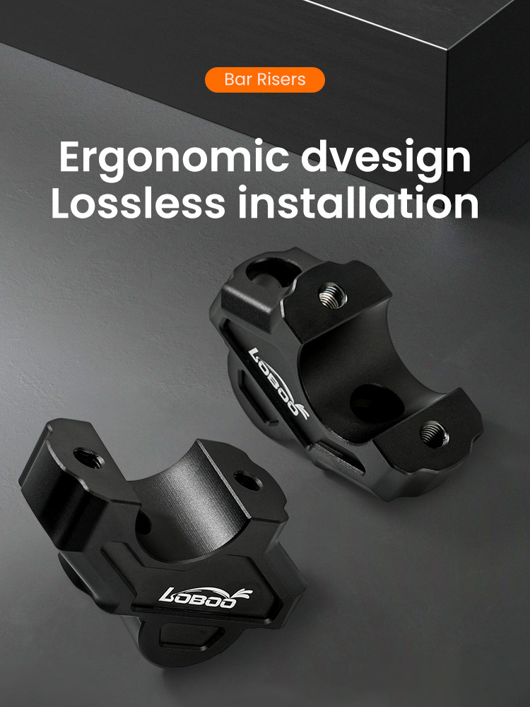 LOBOO Podwyższenie kierownicy do HARLEY-DAVIDSON PAN AMERICA 1250 (2021-), podwyższenie 35mm, przybliżenie 18mm
