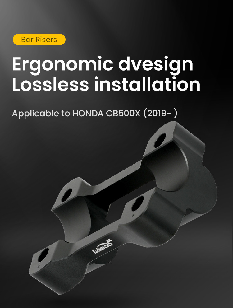 loboo-podwyzszenie-kierownicy-do-honda-cb500x-2019-honda-nx400-2024- LOBOO Podwyższenie kierownicy do HONDA CB500X (2019-), HONDA NX400 (2024-), podwyższenie 20mm