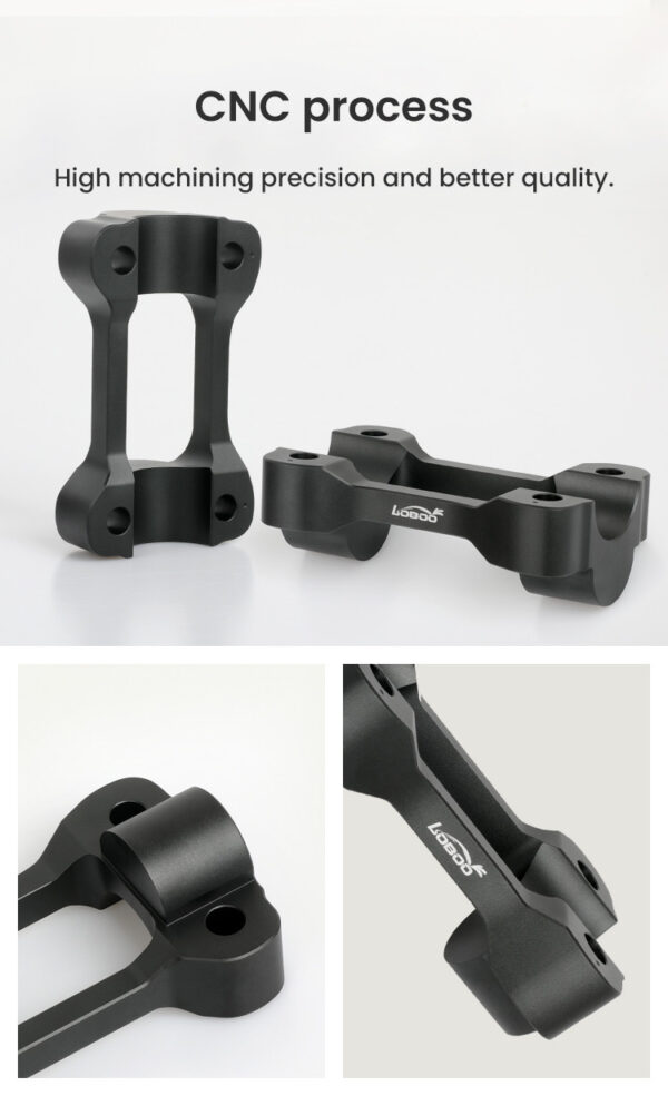 LOBOO Podwyższenie kierownicy do HONDA CB500X (2019-), HONDA NX400 (2024-), podwyższenie 20mm