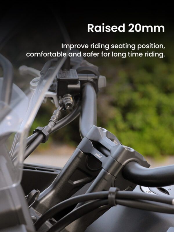 LOBOO Podwyższenie kierownicy do HONDA CB500X (2019-), HONDA NX400 (2024-), podwyższenie 20mm
