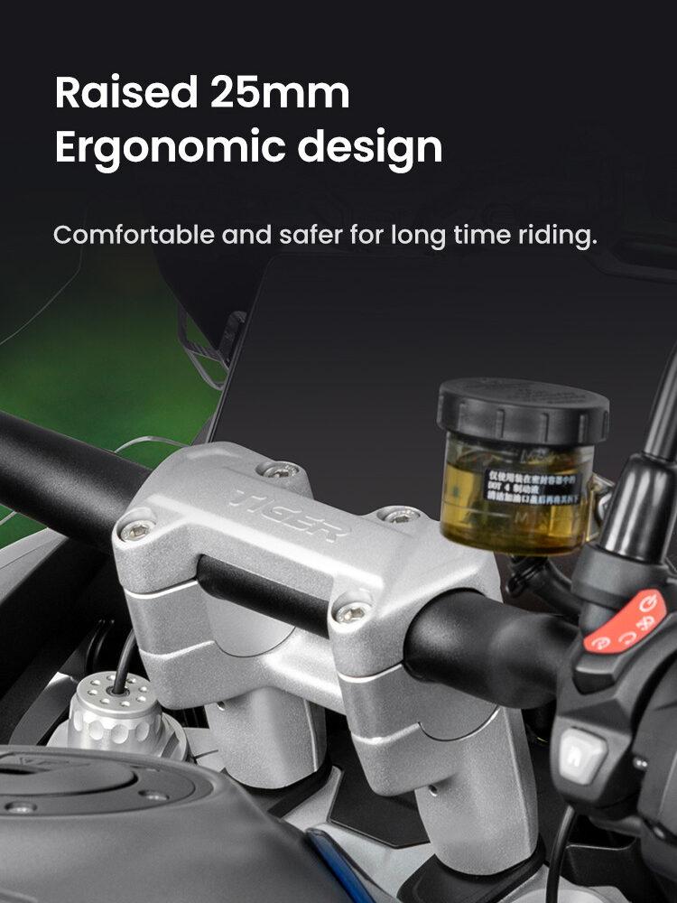 LOBOO Podwyższenie kierownicy do Triumph Tiger1200GT PRO (2023-), podwyższenie 25mm