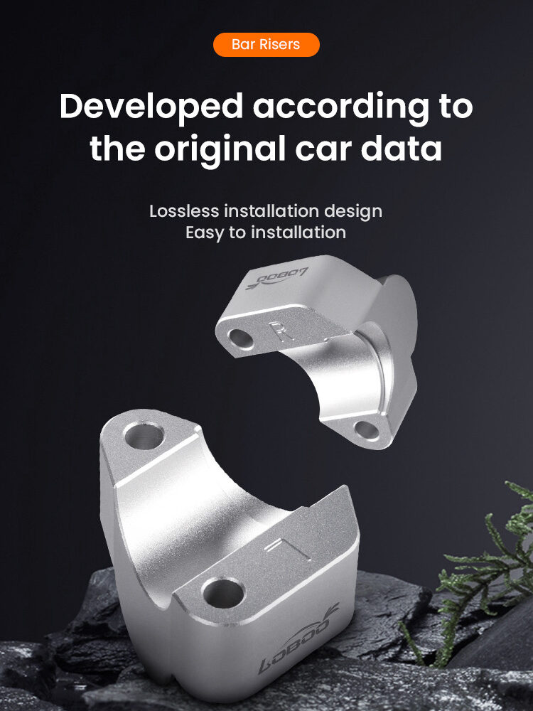 LOBOO Podwyższenie kierownicy do Triumph Tiger1200GT PRO (2023-), podwyższenie 25mm