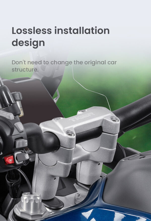 LOBOO Podwyższenie kierownicy do Triumph Tiger1200GT PRO (2023-), podwyższenie 25mm