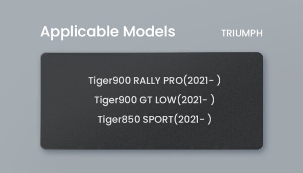 LOBOO Podwyższenie kierownicy do TRIUMPH Tiger900 RALLY PRO (2021-2023), TRIUMPH Tiger900 GT LOW (2021- 2023), TRIUMPH Tiger850,