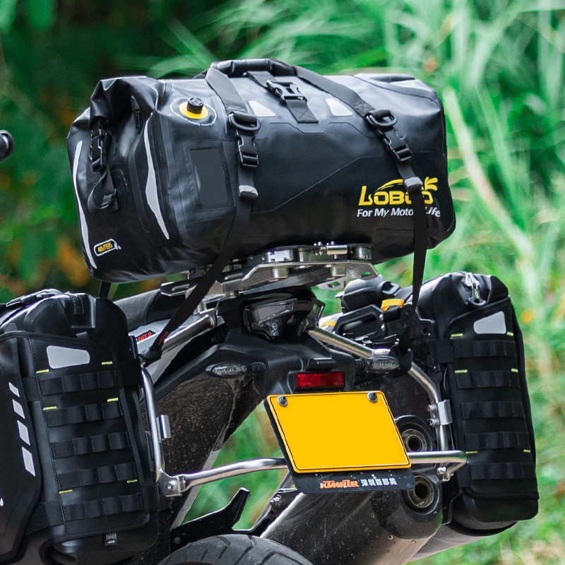 LOBOO Torba motocyklowa PVC czarna 40L (classic)