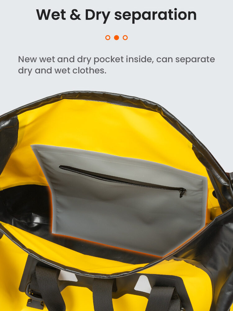 LOBOO Torba motocyklowa PVC czarna 40L (classic)