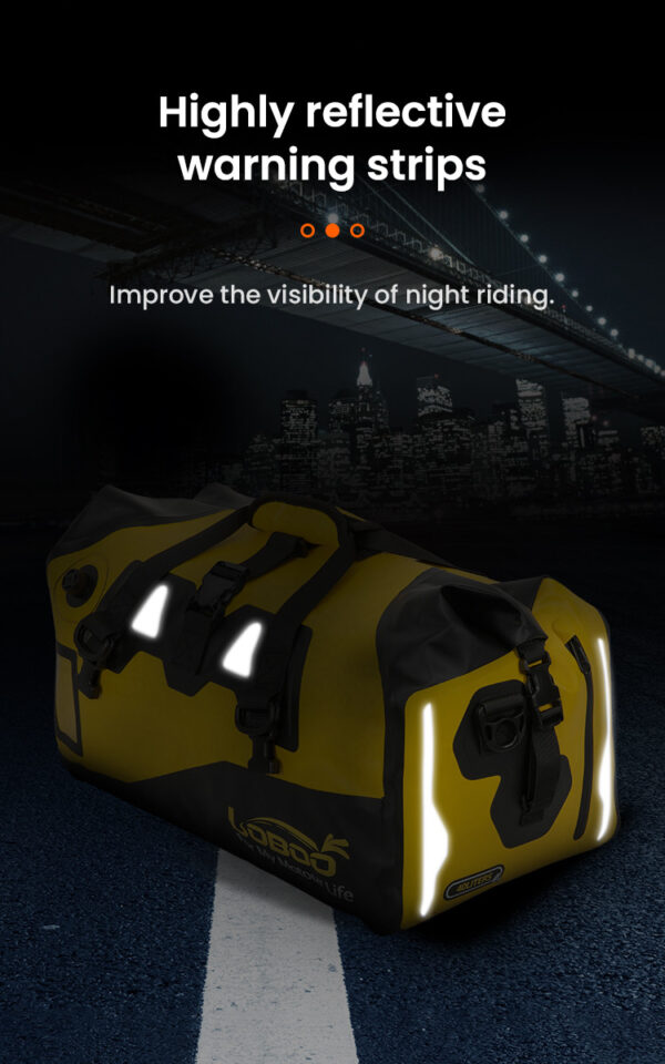 LOBOO Torba motocyklowa PVC czarna 40L (classic)