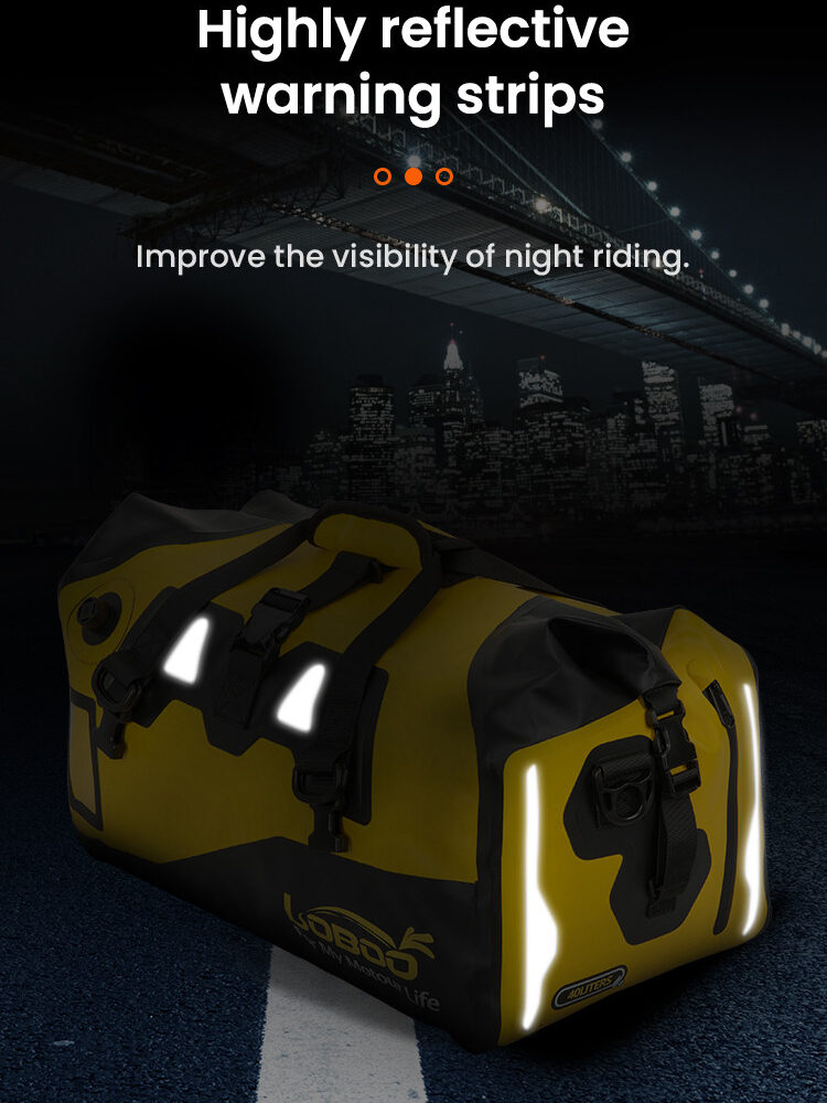 LOBOO Torba motocyklowa PVC czarna 40L (classic)