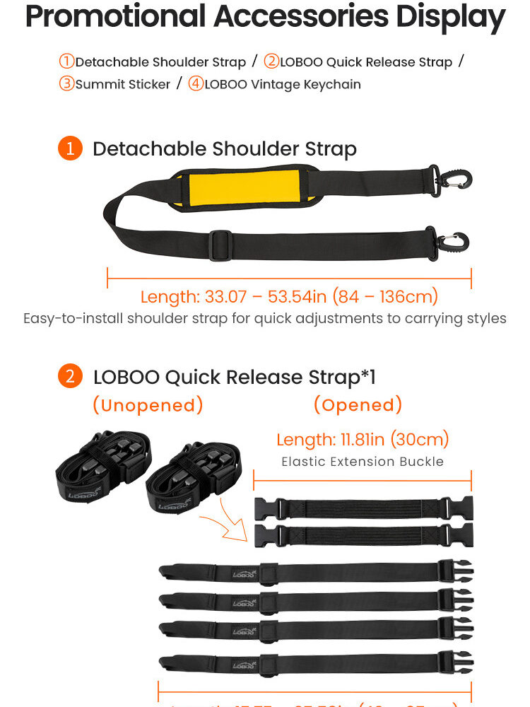 LOBOO Torba motocyklowa PVC czarna 66L (z kieszenią separacyjną na mokre rzeczy)