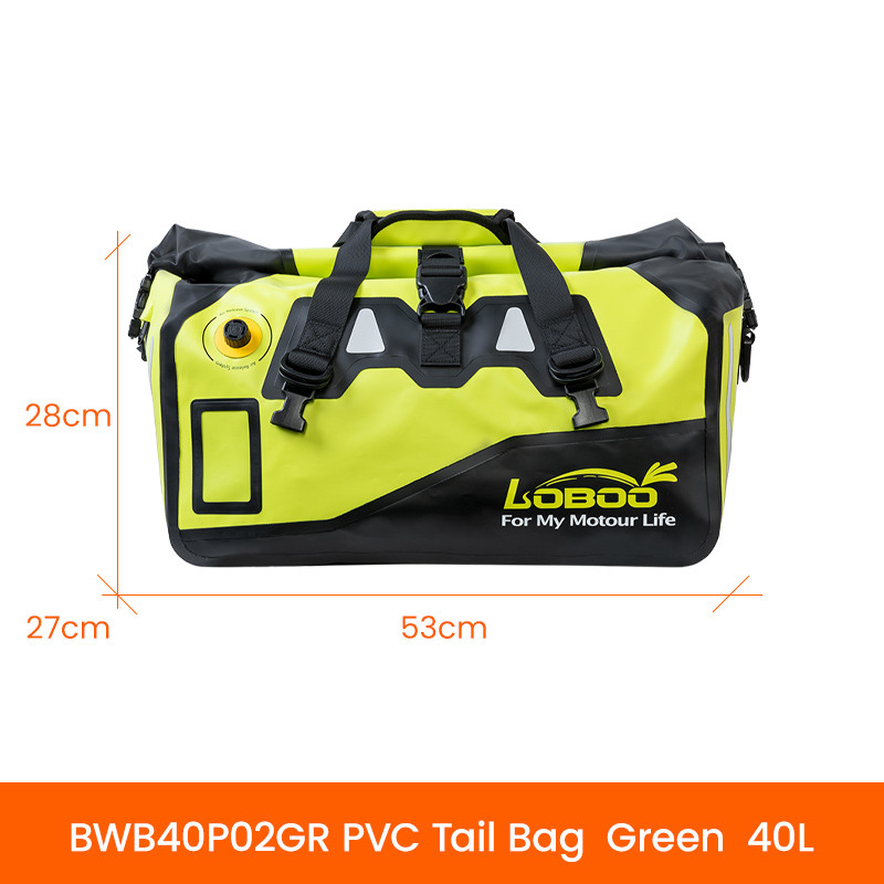 loboo-pvc-torba-fluo-40l-upgrade-o LOBOO Torba motocyklowa PVC fluo 40L (z kieszenią separacyjną na mokre rzeczy)