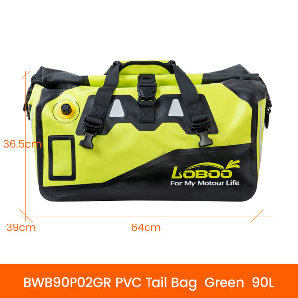 loboo-pvc-torba-fluo-90l-upgrade LOBOO Torba motocyklowa PVC fluo 90L (z kieszenią separacyjną na mokre rzeczy)