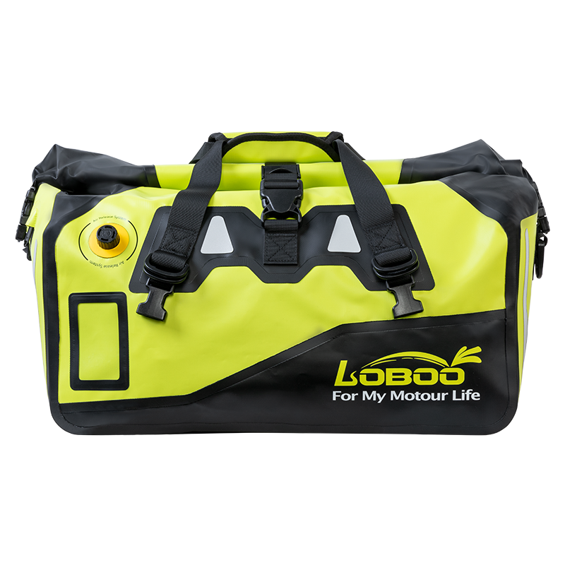 LOBOO Torba motocyklowa PVC fluo 90L (z kieszenią separacyjną na mokre rzeczy)