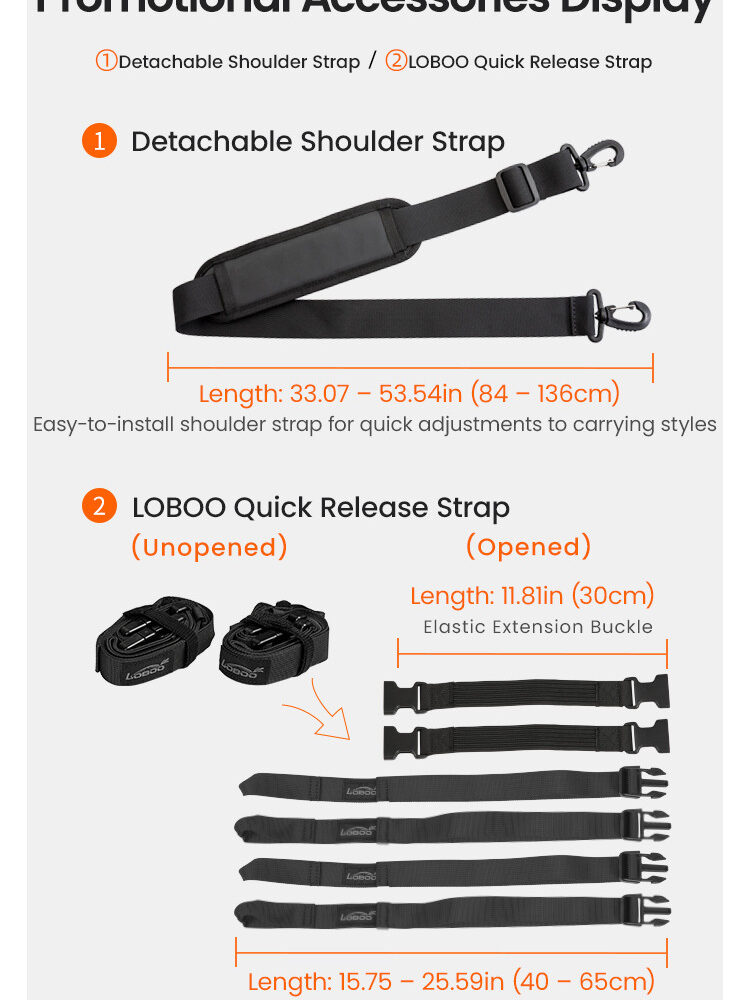 LOBOO Torba motocyklowa PVC szara 20L, magnetyczne zapięcie, wodoodporna