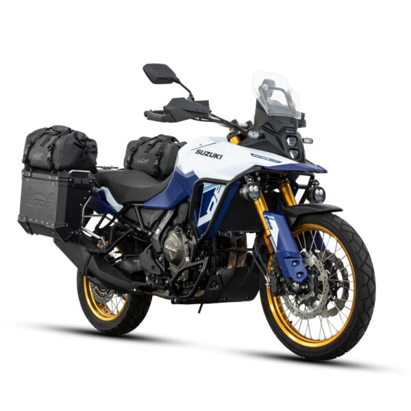 LOBOO Torba motocyklowa PVC szara 20L, magnetyczne zapięcie, wodoodporna