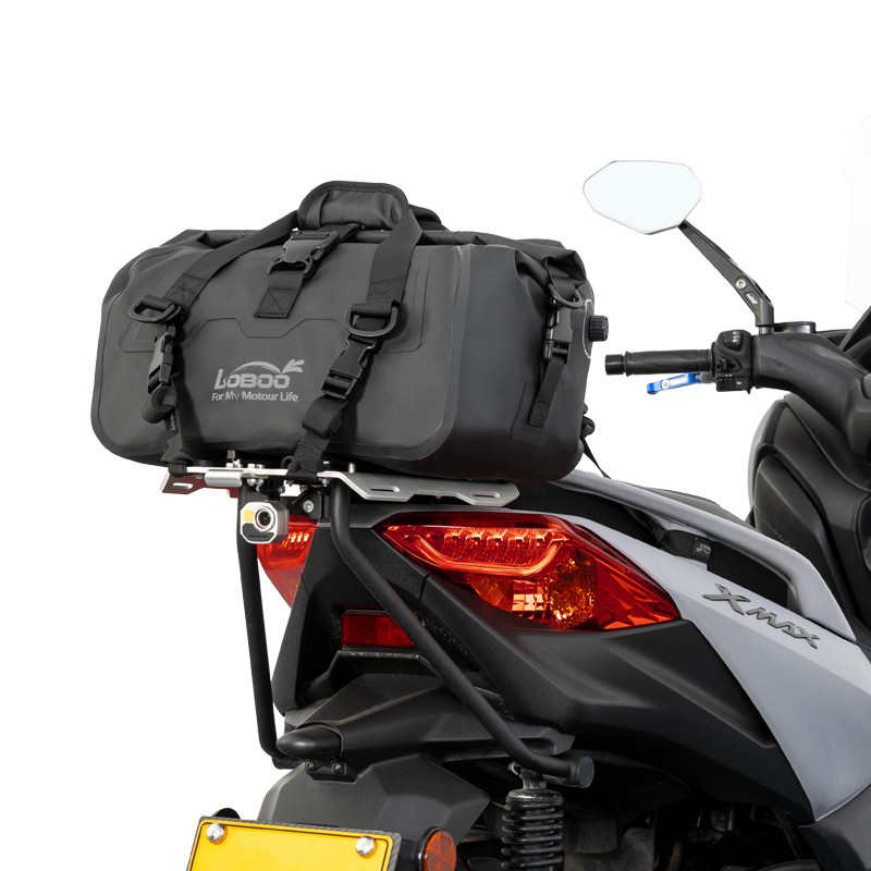 loboo-pvc-torba-szara-20l-1040104500111 LOBOO Torba motocyklowa PVC szara 20L, magnetyczne zapięcie, wodoodporna