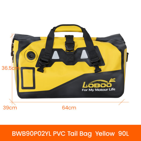 loboo-pvc-torba-zolta-90l-upgrade LOBOO Torba motocyklowa PVC żółta 90L (z kieszenią separacyjną na mokre rzeczy)