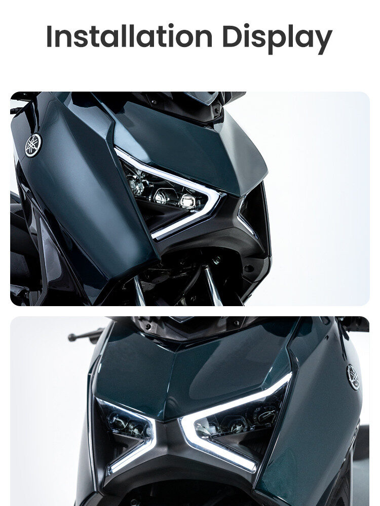 LOBOO Reflektor przedni z doświetlaniem zakrętów do YAMAHA XMAX300 (2023-)