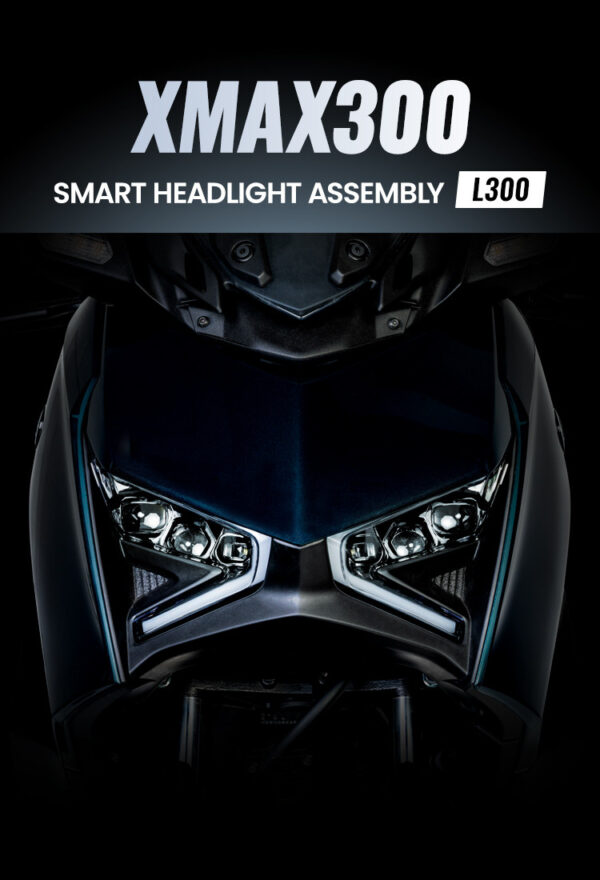 LOBOO Reflektor przedni z doświetlaniem zakrętów do YAMAHA XMAX300 (2023-)