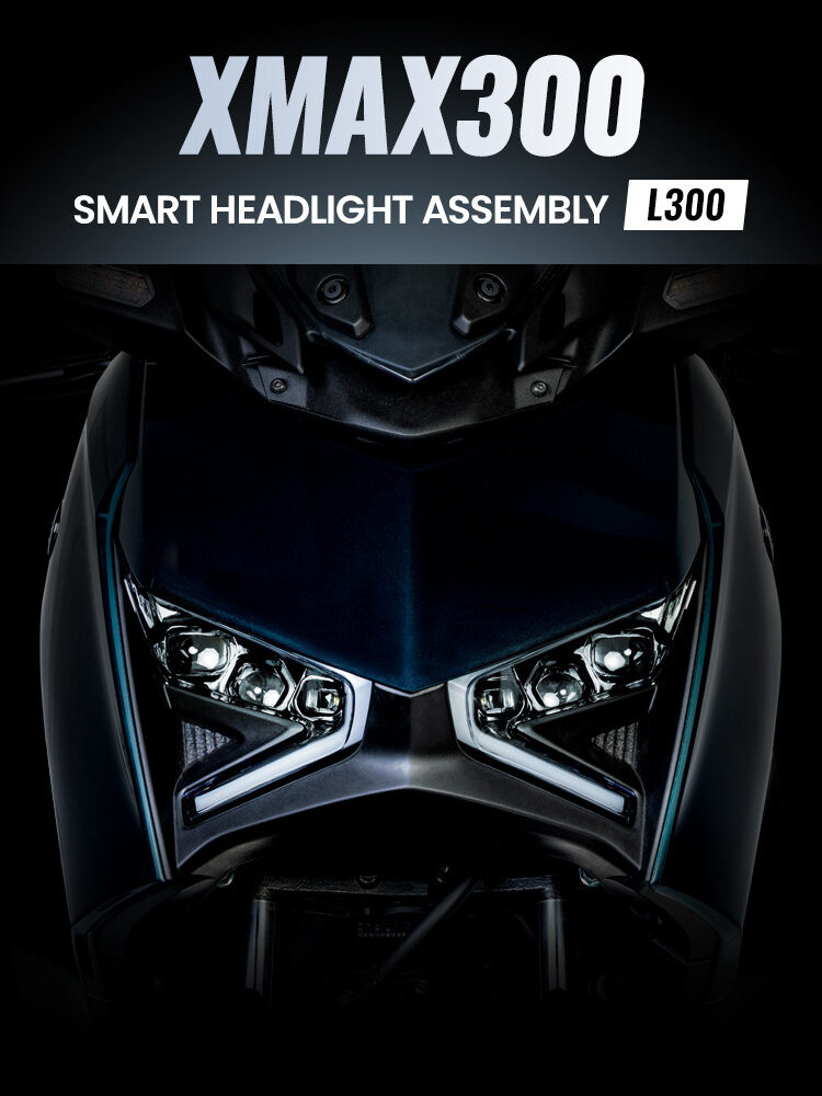 LOBOO Reflektor przedni z doświetlaniem zakrętów do YAMAHA XMAX300 (2023-)