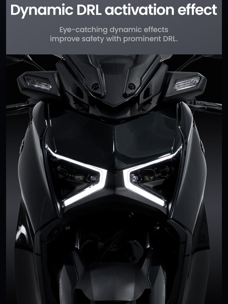 LOBOO Reflektor przedni z doświetlaniem zakrętów do YAMAHA XMAX300 (2023-)