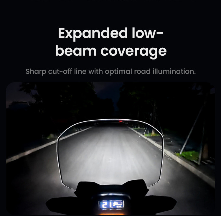 LOBOO Reflektor przedni z doświetlaniem zakrętów do YAMAHA XMAX300 (2023-)