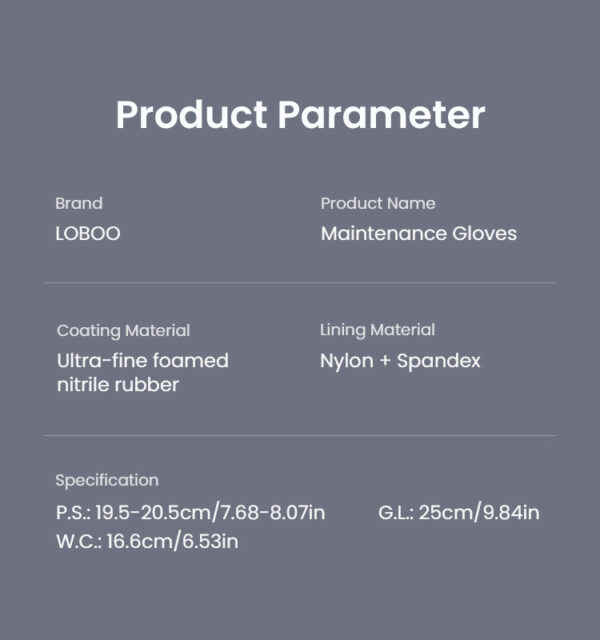 LOBOO Rękawice warszatatowe