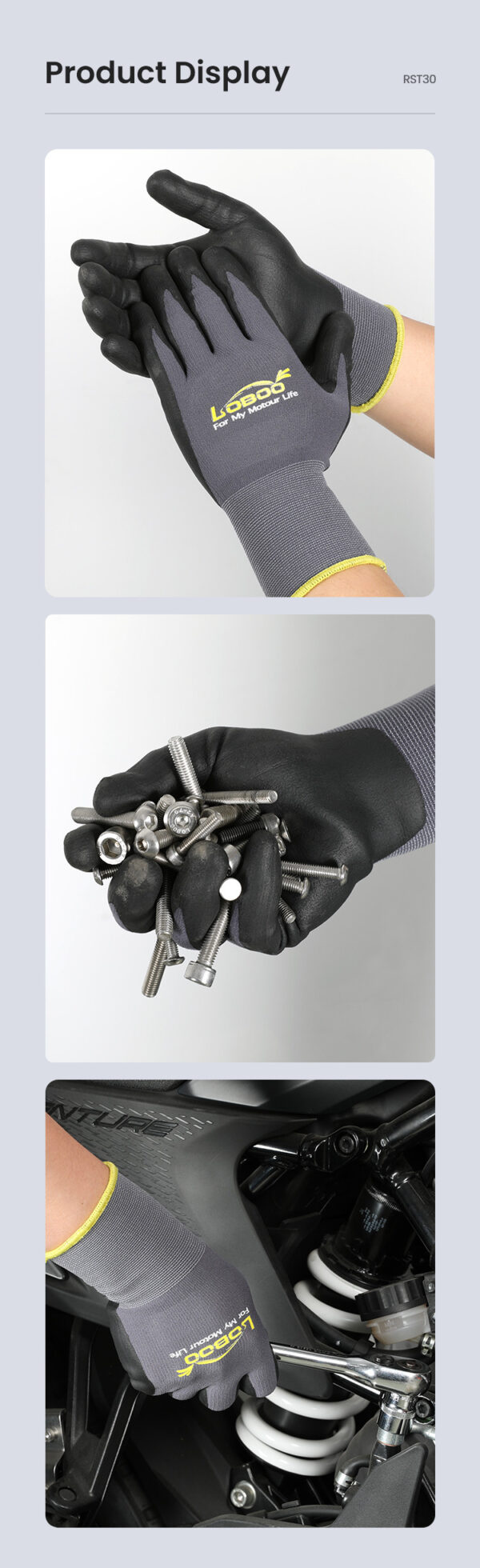 LOBOO Rękawice warszatatowe