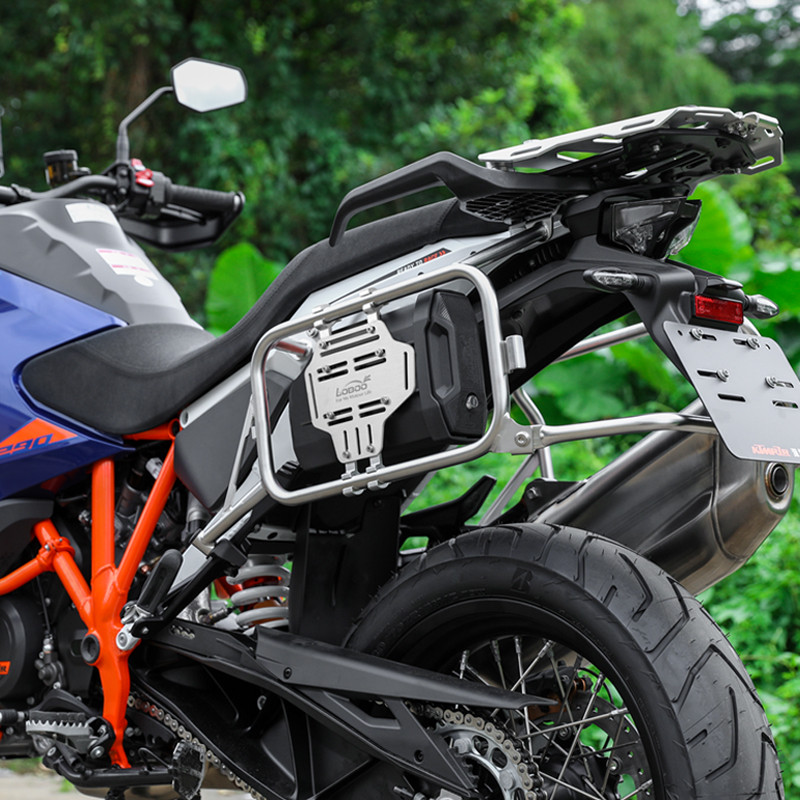 LOBOO Skrzynka na narzędzia 2,3L (pojemnik, narzędziówka) z płytą montażową, montowana do uchwytów kufrów bocznych