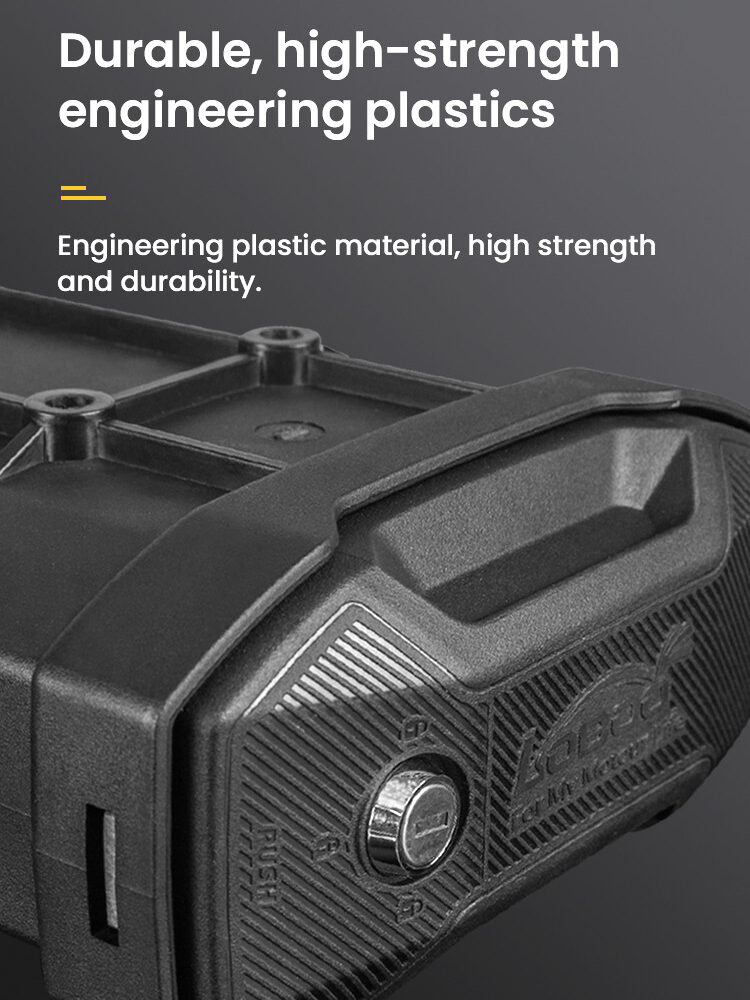 LOBOO Skrzynka na narzędzia 2,3L (pojemnik, narzędziówka) z płytą montażową, montowana do uchwytów kufrów bocznych