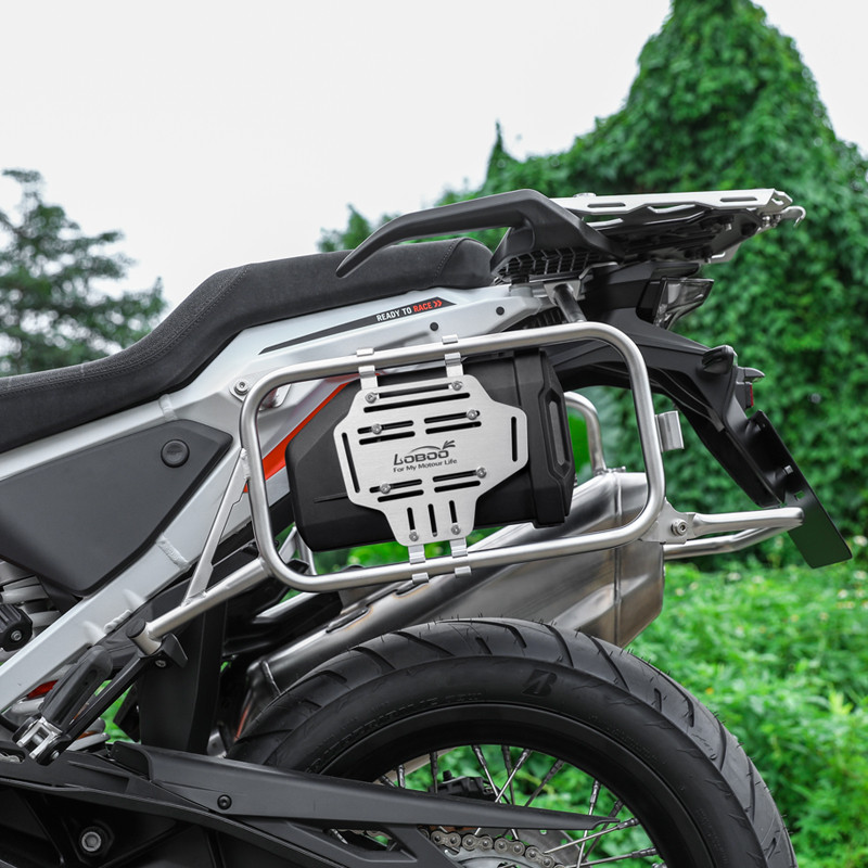 LOBOO Skrzynka na narzędzia 2,3L (pojemnik, narzędziówka) z płytą montażową, montowana do uchwytów kufrów bocznych