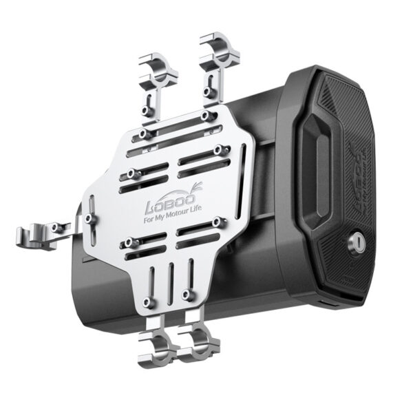 LOBOO Skrzynka na narzędzia 2,3L (pojemnik, narzędziówka) z płytą montażową, montowana do uchwytów kufrów bocznych