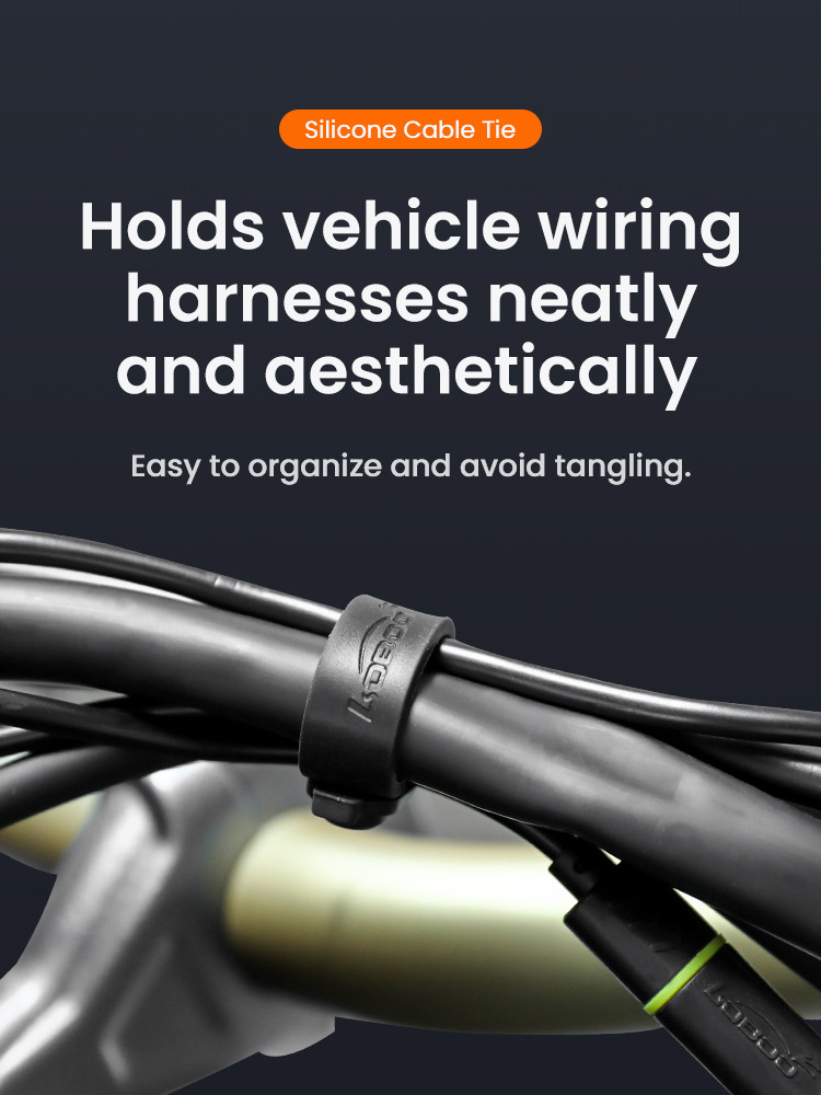 LOBOO Silikonowa opaska zaciskowa