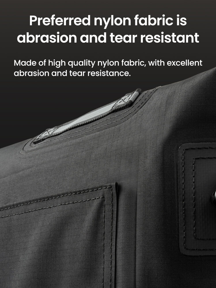 LOBOO Torba motocyklowa TPU Składana / rozszerzalna wodoodporna 30L czarna