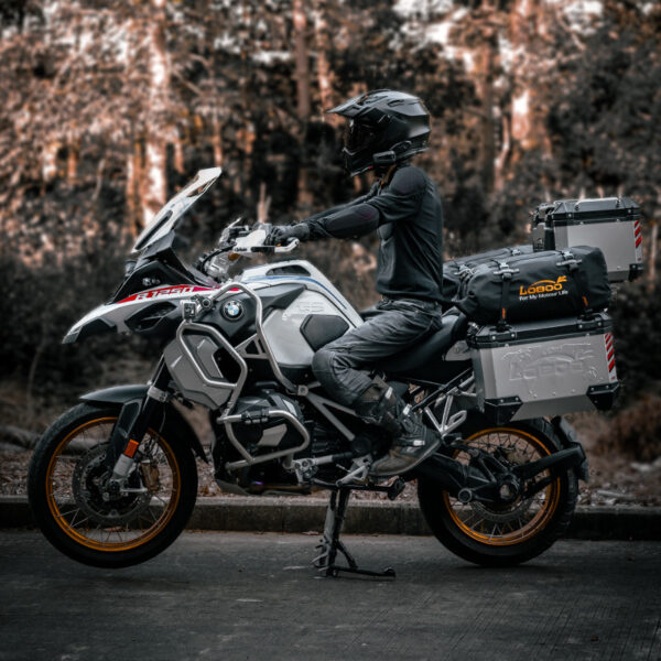 LOBOO Torba motocyklowa TPU Składana / rozszerzalna wodoodporna 30L zielona