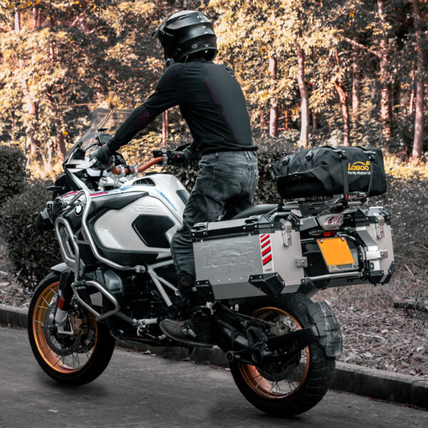 LOBOO Torba motocyklowa TPU Składana / rozszerzalna wodoodporna 30L zielona