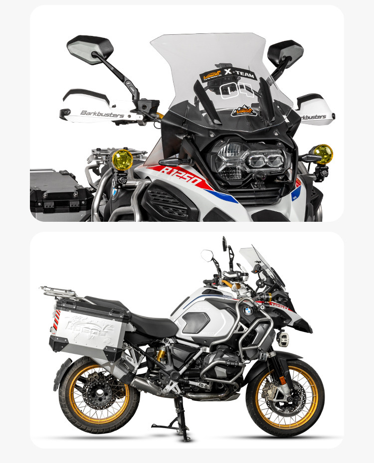 LOBOO Składane lusterka wsteczne czarne (para), aluminium, CNC