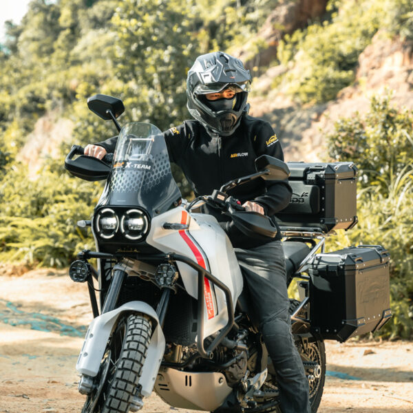 LOBOO Składane lusterka wsteczne czarne (para), aluminium, CNC