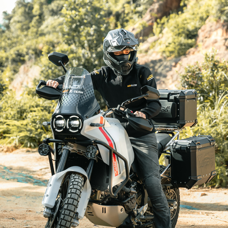 LOBOO Składane lusterka wsteczne czarne (para), aluminium, CNC